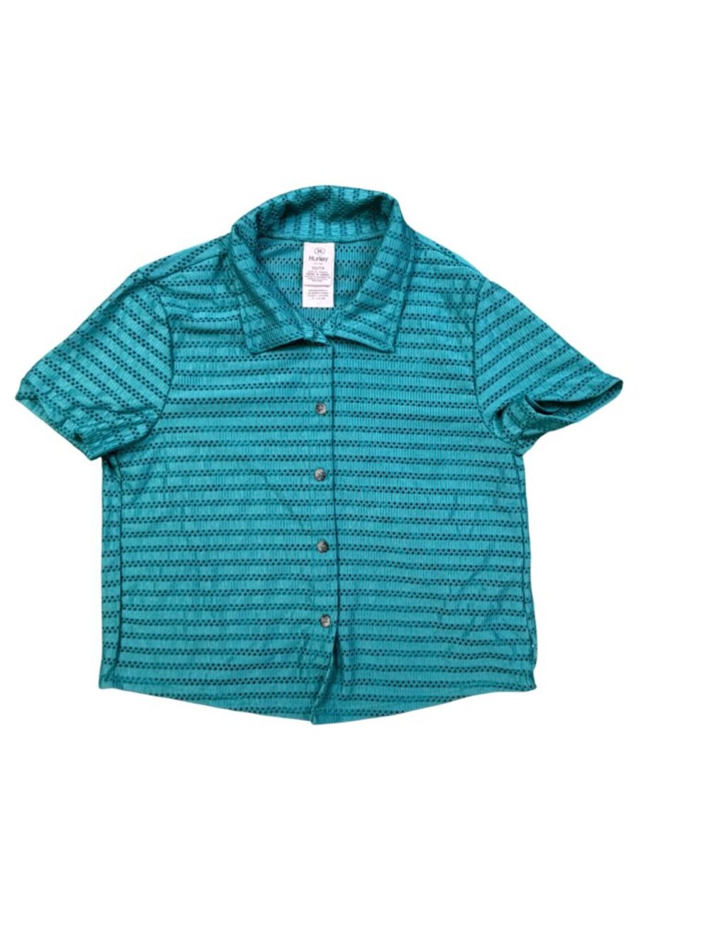 Hurley Womens Teal Button-Up Shirt & Elastic Waist PantsSet Sz XS Set - Picture 2 of 10